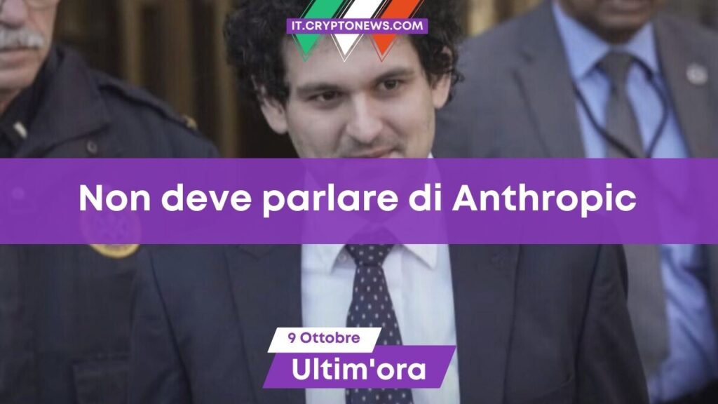 SBF non potrà citare gli investimenti in Anthropic a sua difesa