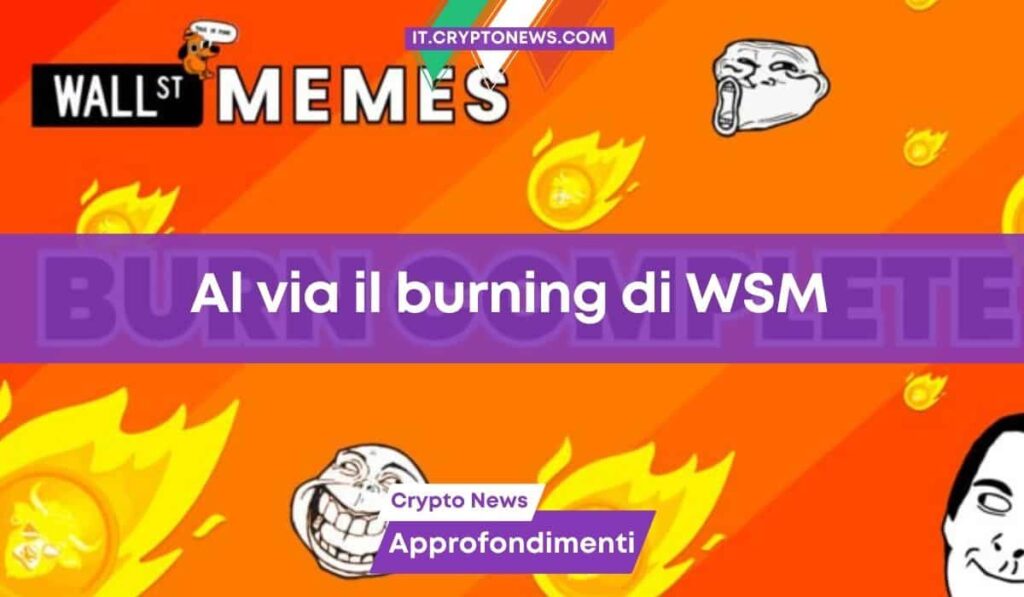 Al via il burning dei token WSM: Wall Street Memes supererà PEPE, SHIB e DOGE?