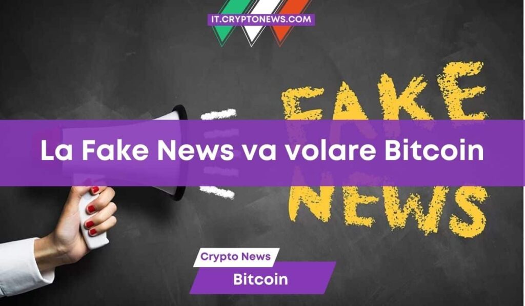 La Fake News sull’approvazione degli ETF Bitcoin fa volare BTC a quasi 30mila dollari!