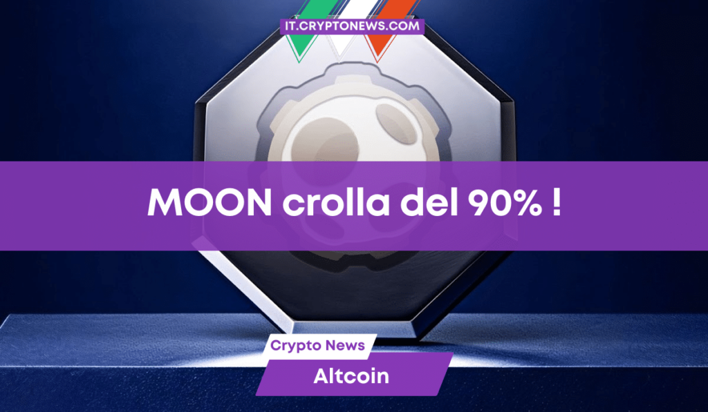 La criptovaluta MOON crolla del 90%. La comunità è furiosa!