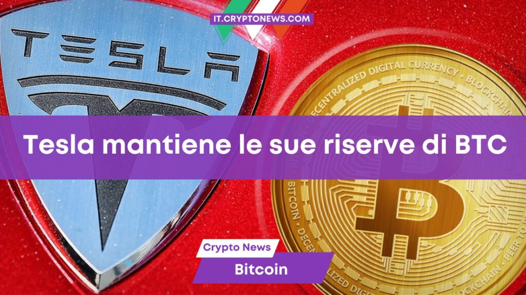 Tesla lascia invariate le partecipazioni in Bitcoin per il quinto trimestre consecutivo