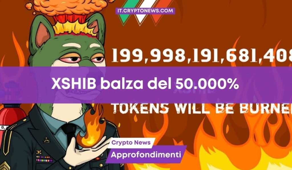 Il token XSHIB balza del 50.000%, mentre questa crypto si prepara ad esplodere