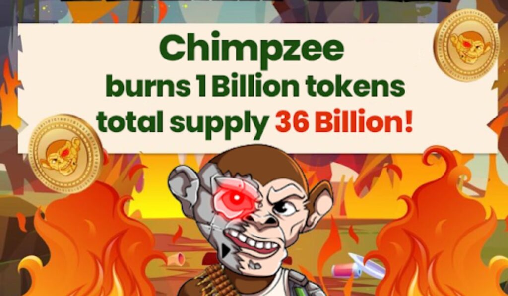 Chimpzee effettua il burning di un altro miliardo di token CHMPZ mentre vola a $1,7 milioni