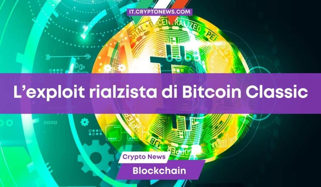 Grande performance di Bitcoin Classic (BXC) che è cresciuto del 265%