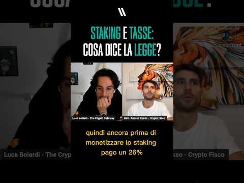 COME é TASSATO lo STAKING nelle CRYPTO? #bitcoin #crypto