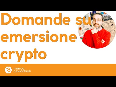 Domande su emersione crypto, 7 novembre 2023