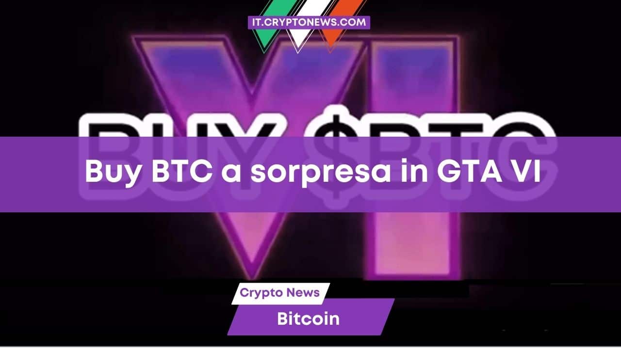 BUY $BTC, il messaggio a sorpresa nell’atteso trailer di GTA VI