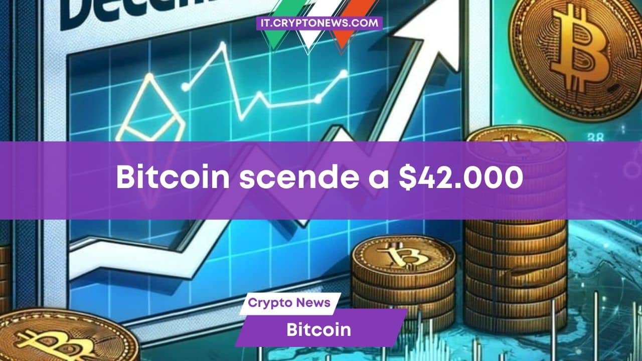 Previsioni prezzo Bitcoin: BTC torna a 42.000 dollari, riprenderà a salire?