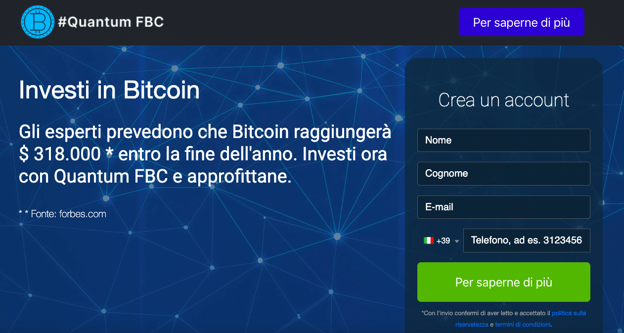 Recensione del bot Quantum FBC: truffa o valida piattaforma di trading crypto?