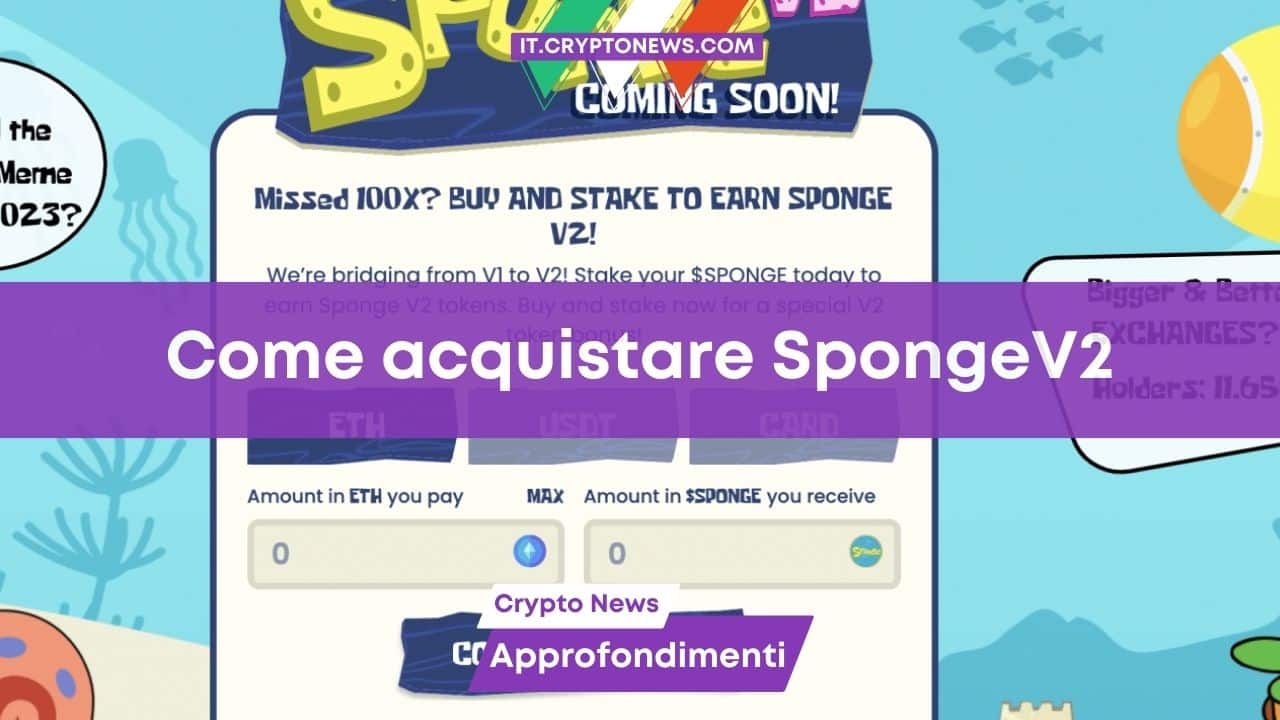 Come comprare Sponge V2 ($SPONGEV2) – Guida semplice