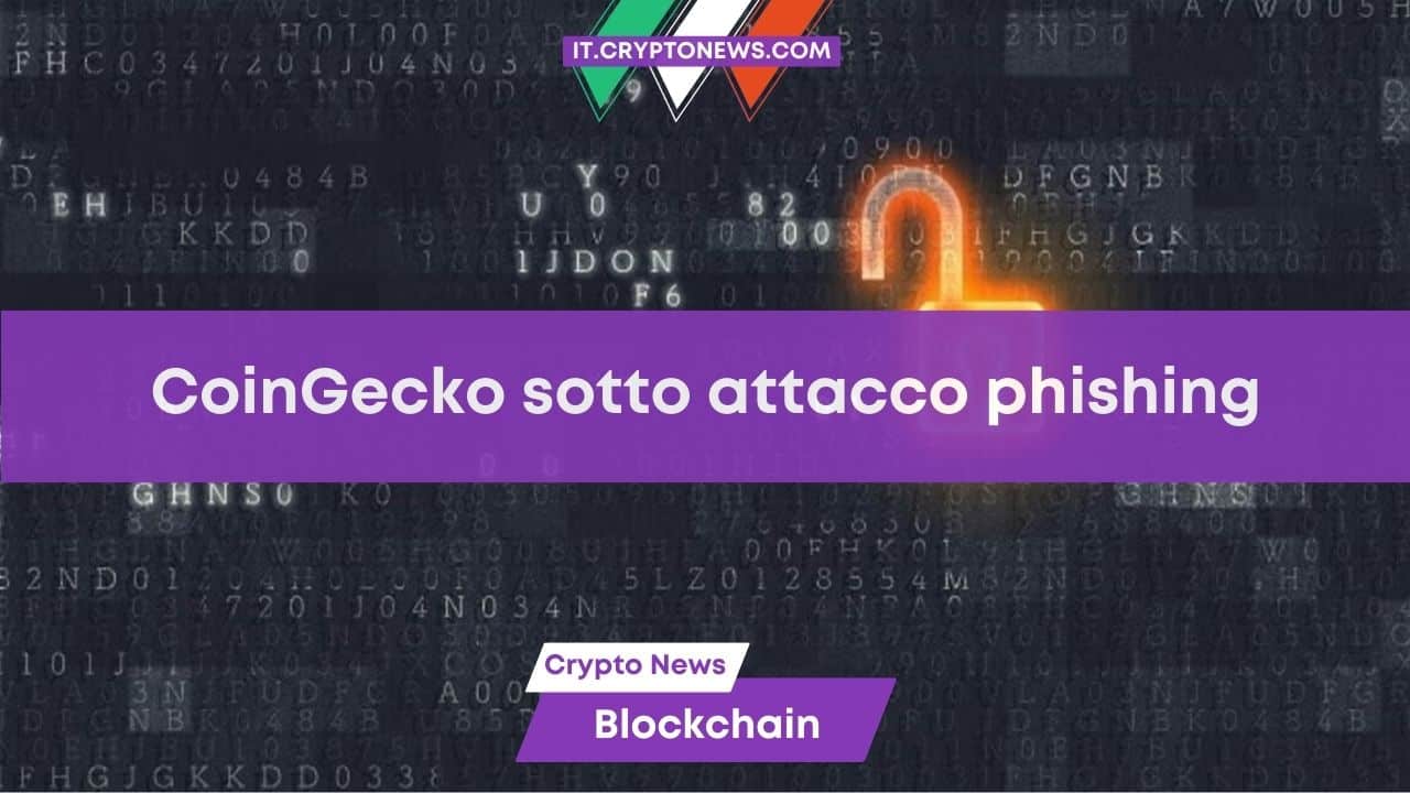 CoinGecko sotto attacco: Violato l’account X!