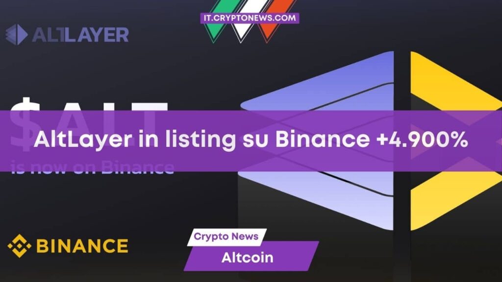 Come sta andando il listing di AltLayer (ALT) su Binance?