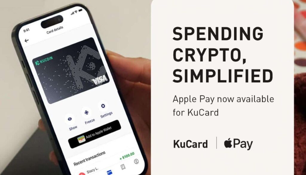 KuCard, la carta Visa crypto di KuCoin, porta Apple Pay ai clienti
