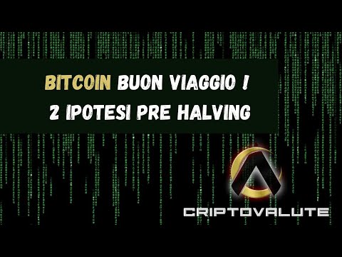 BUON VIAGGIO ! BITCOIN 2 Ipotesi pre HALVING