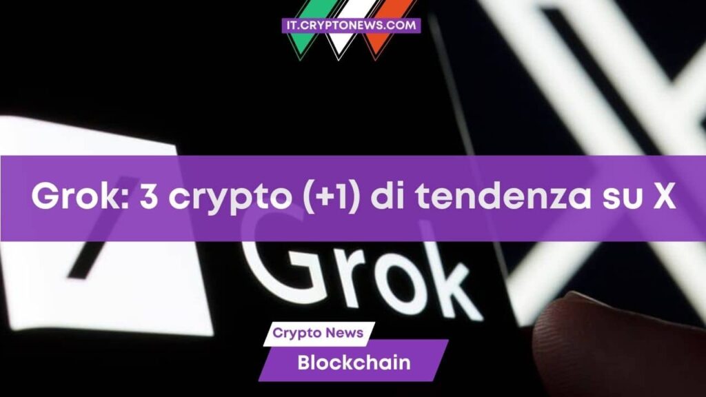 3 criptovalute (e una prevendita) al momento di tendenza su X, secondo Grok
