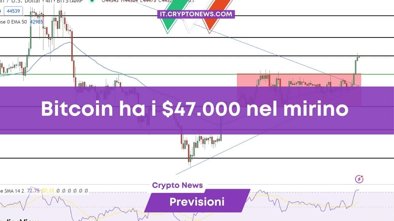 Previsione del prezzo di Bitcoin: BTC punta i $47.000 – È in arrivo il Bull Market?