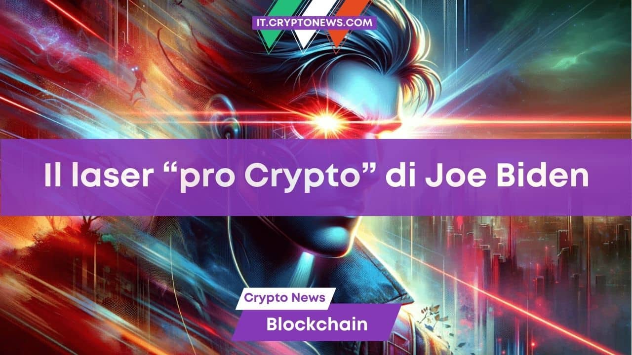 Joe Biden scatena una serie di crypto-speculazioni postando su X un avatar con gli occhi laser