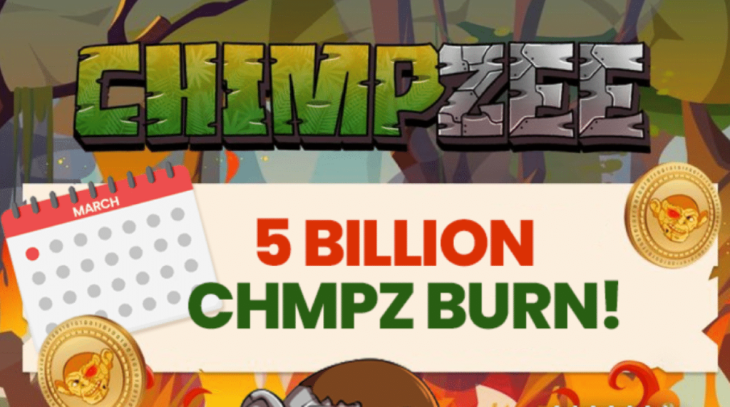 Chimpzee offre un rendimento per lo staking del 40% e si prepara a bruciare 5 miliardi di CHMPZ