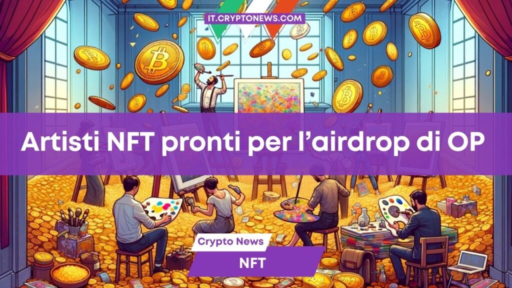 Il quarto airdrop di Optimism regala pioggia di OP agli artisti NFT