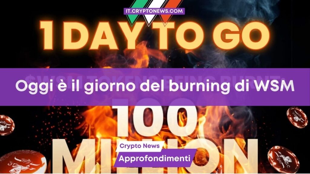 $WSM schizza del +75% durante la giornata che precede il burning di 100 milioni di token