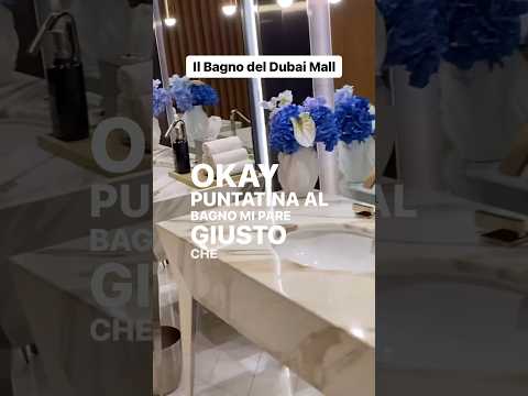 Il bagno del #dubaimall  è nettamente migliore del bagno di casa mia forse pure di casa vostra. ￼