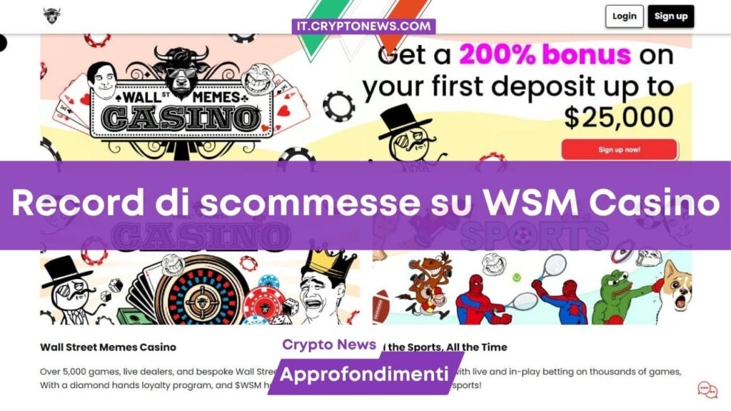 WSM Casino festeggia un traguardo importante: $100 milioni di scommesse