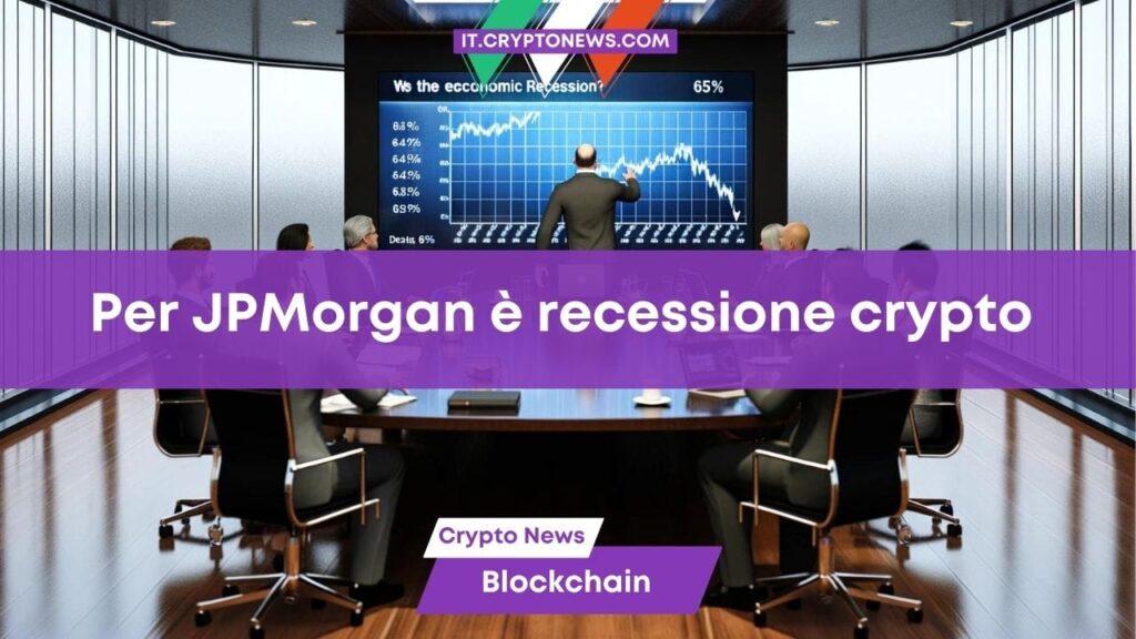 Il CEO di JPMorgan stima, con il 65% di possibilità, che sia in arrivo una recessione
