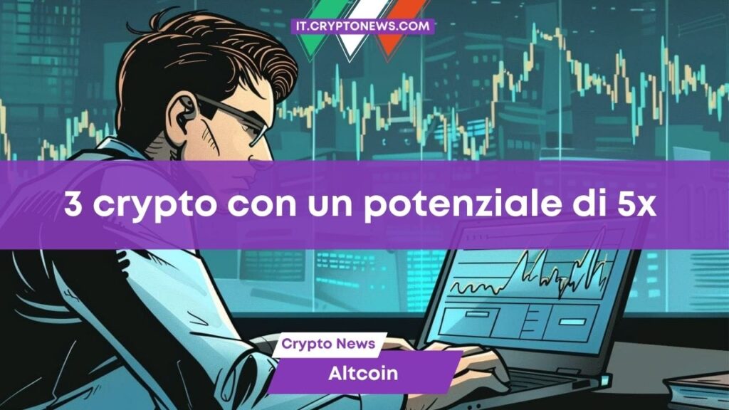 3 crypto e una prevendita con un potenziale di crescita di 5x