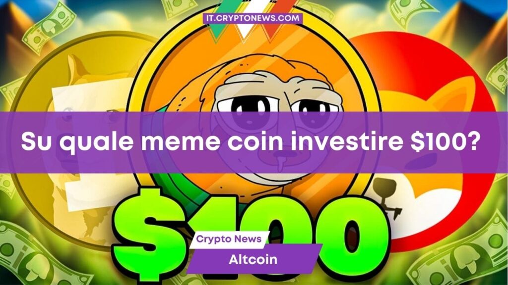 Su quale meme coin vale la pena investire $100 per ottenere il massimo guadagno?