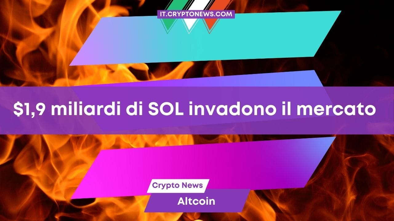 FTX si sbarazza, sottoprezzo, di SOL per un valore di $1,9 miliardi