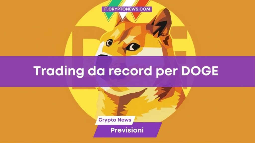 Dogecoin nella top 10 del trading crypto: DOGE andrà a $10?