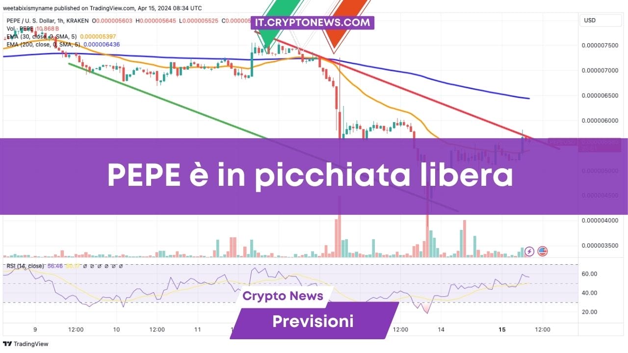 Previsioni prezzo PEPE: crolla del 30% è il momento di comprare?