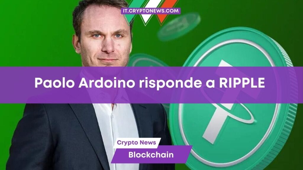 L’amministratore delegato di Tether Paolo Ardoino risponde al CEO di Ripple