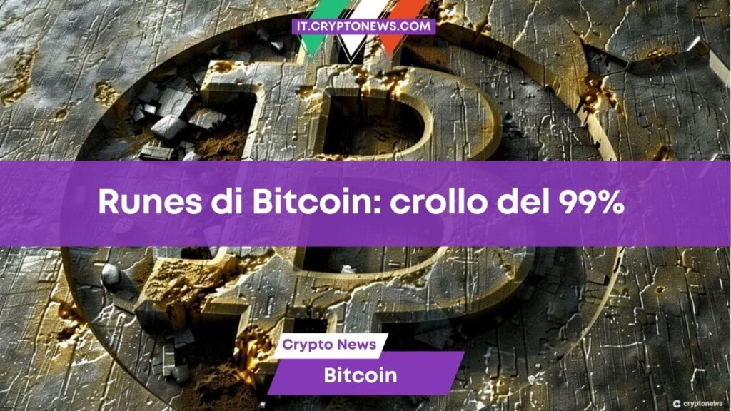 Runes in calo: Addio al boom delle fees per i miner di Bitcoin?