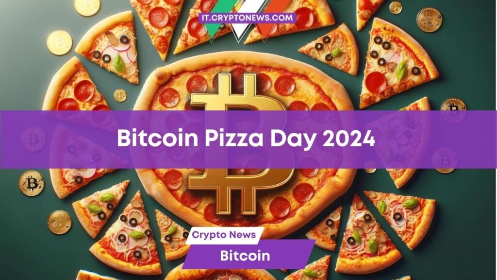 2 pizze per 10.000 BTC: Domani il Bitcoin Pizza Day celebra la prima transazione crypto