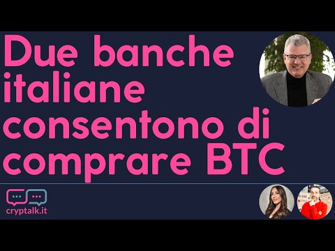 Bitcoin: due banche italiane consentono già di acquistarli direttamente