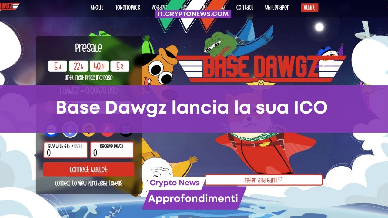 La nuova memecoin Base Dawgz lancia la sua ICO