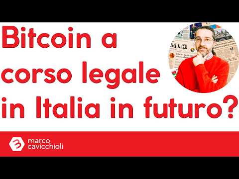 Bitcoin potrebbe diventare moneta a corso legale in Italia?
