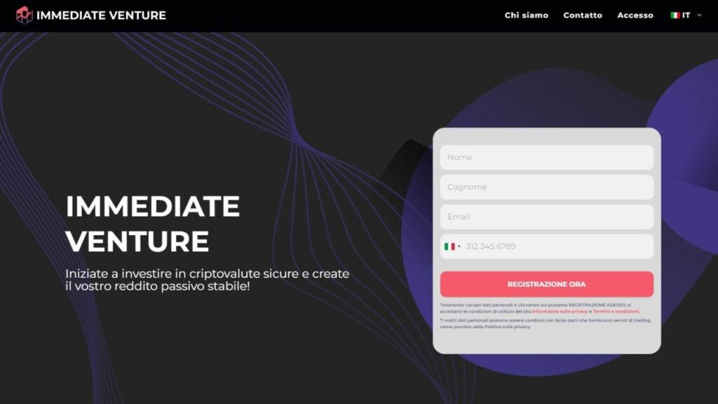 Recensione aggiornata di Immediate Venture – Truffa o app sicura?