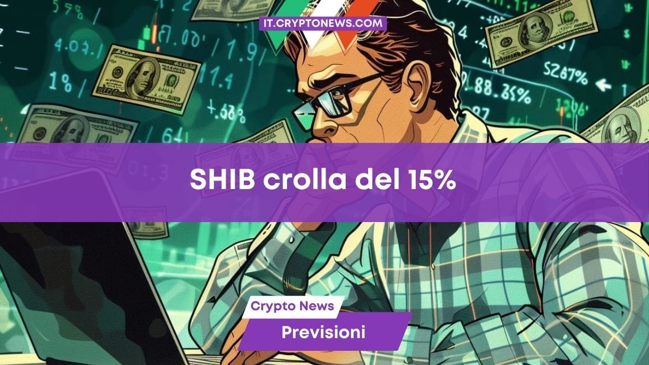 Previsioni prezzo Shiba Inu: SHIB crolla del 15% in 24 ore