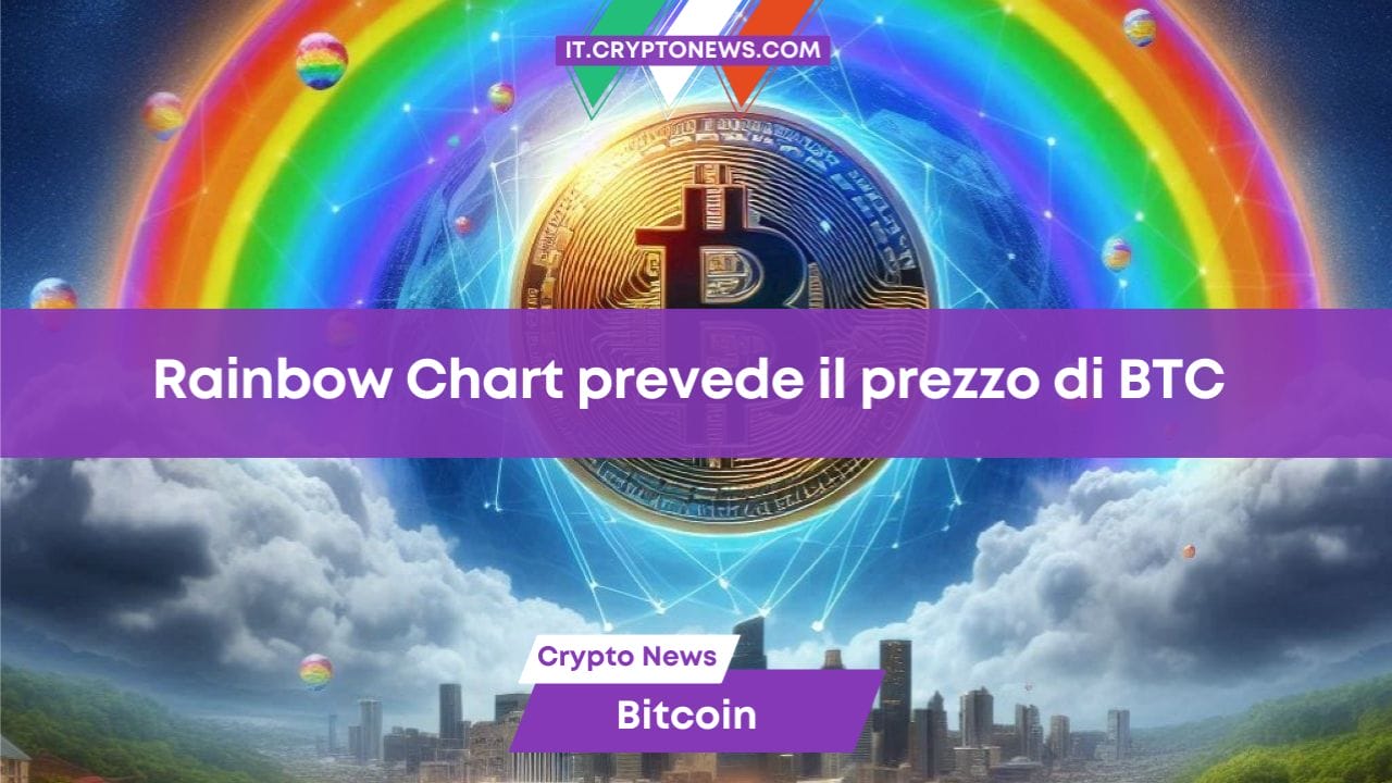 Bitcoin Rainbow Chart prevede il prezzo di BTC per la fine del 2024