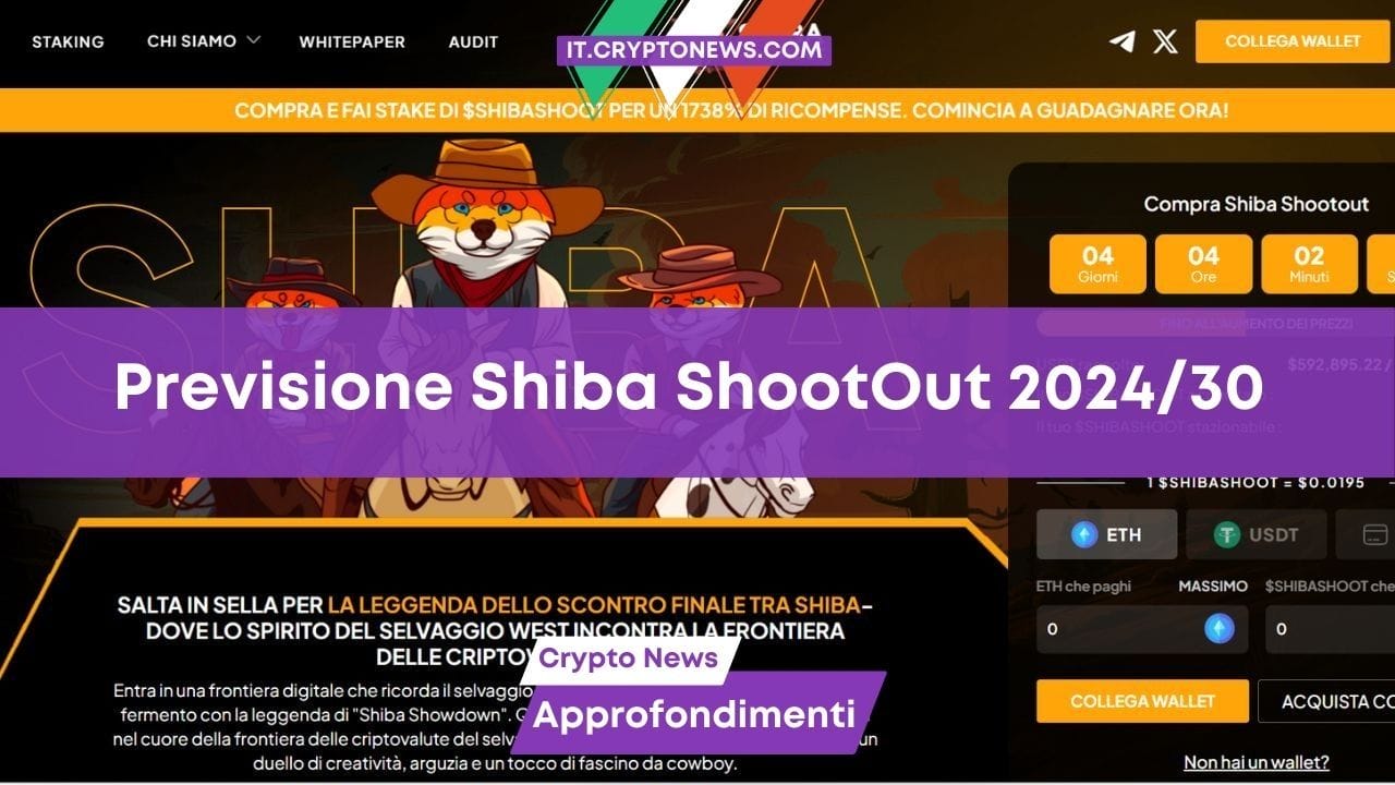 Previsione dei prezzi di Shiba ShootOut tra il 2024 e il 2030