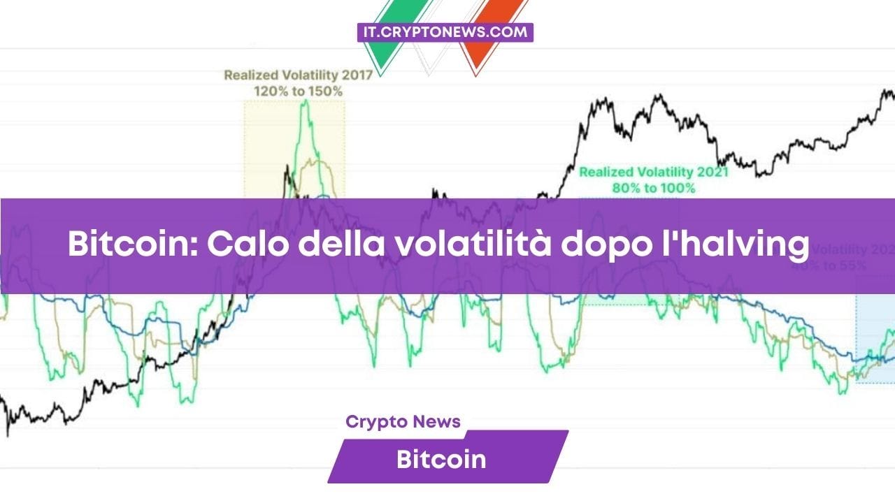 Bitcoin: Calo della volatilità e dei rendimenti dopo l’halving 2024