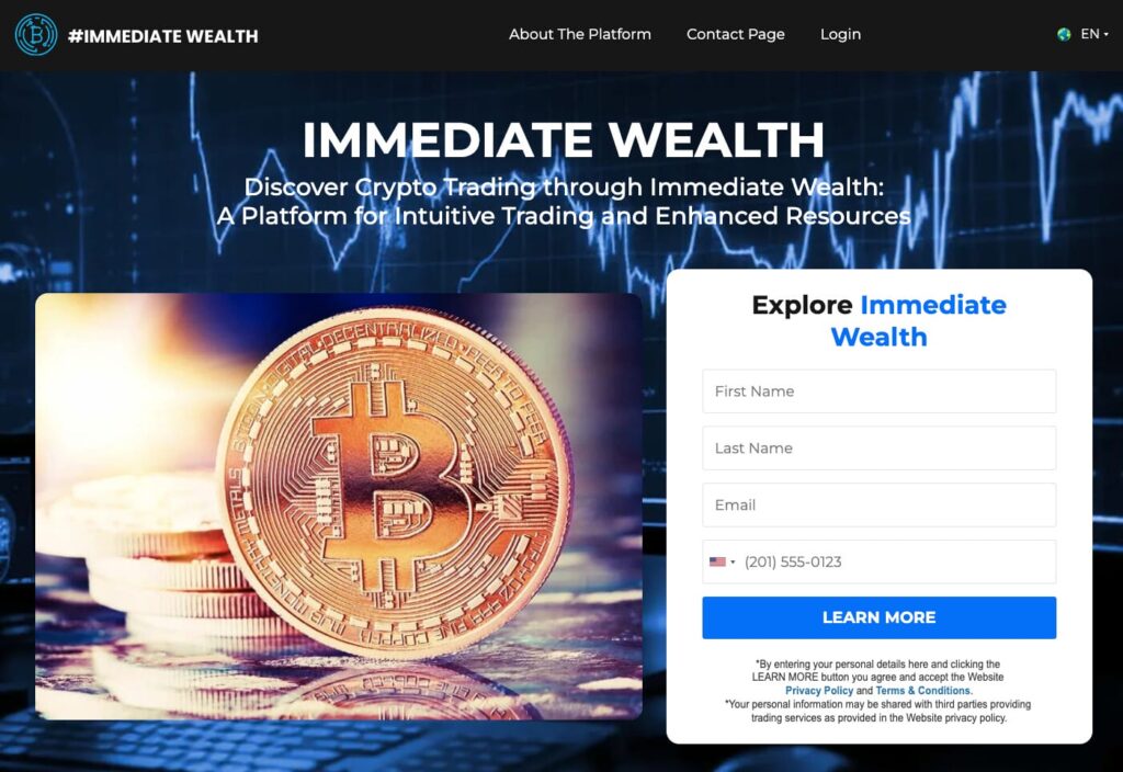 Recensione di Immediate Wealth – Truffa o trading bot efficace