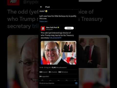 USA: un Bitcoiner ministro del Tesoro?