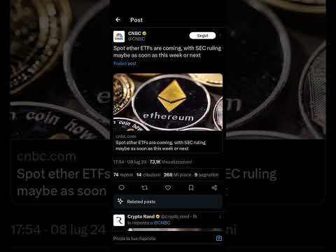 ETF su Ethereum in arrivo