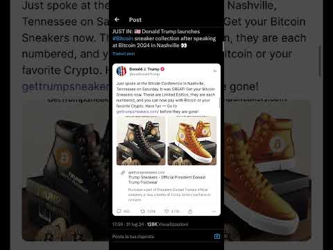Ecco le scarpe di Trump dedicate a Bitcoin: