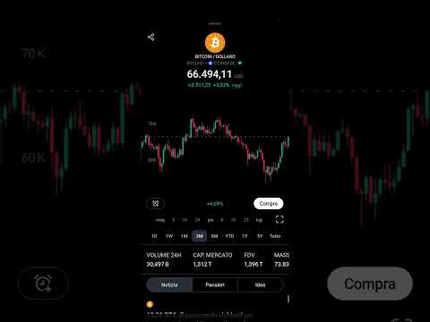 Bitcoin abbatte il muro dei 66.000$