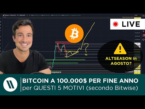 BITCOIN a 100.000$ ENTRO FINE ANNO per QUESTI 5 MOTIVI (secondo Bitwise)  ALTSEASON in AGOSTO?