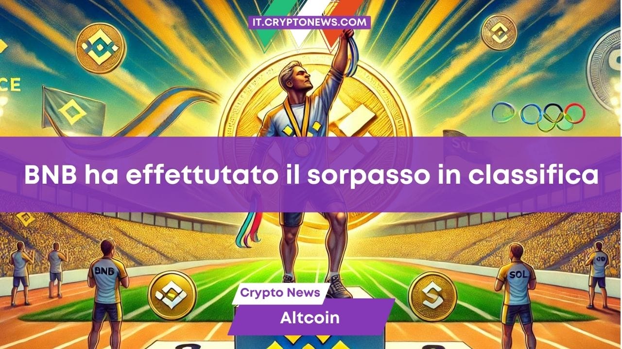 Previsioni prezzo Binance Coin: BNB spodesta SOL come quarta criptovaluta